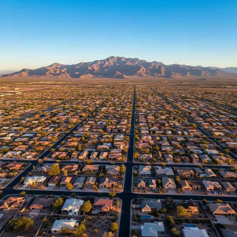 Mesa Arizona East Valley residential neighborhood for door-to-door car shipping service