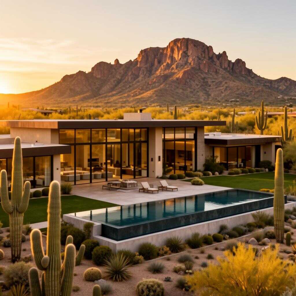 Paradise Valley Arizona luxury estate with white-glove enclosed auto transport service