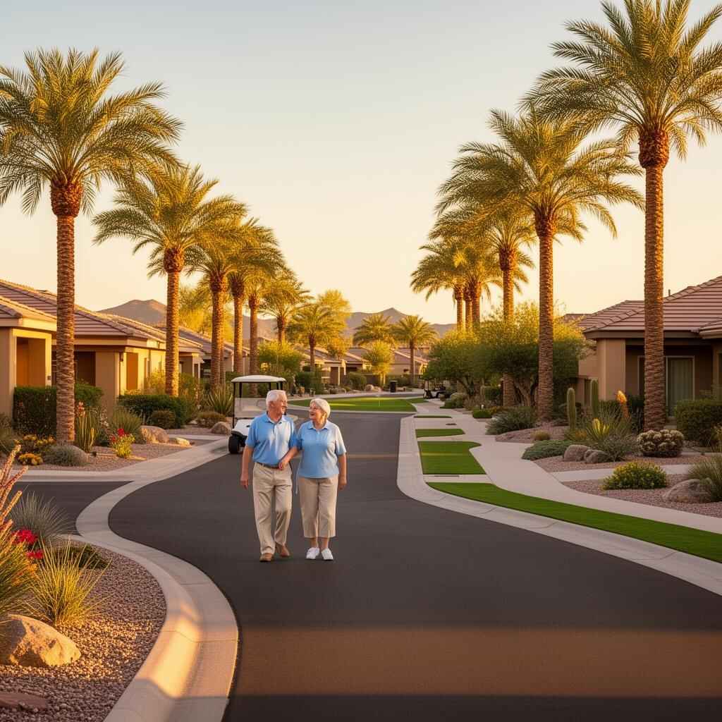 Sun City Arizona active adult retirement community with seasonal snowbird car shipping service